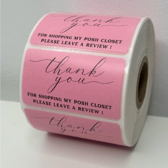 Thank You for Shopping My Posh Closet Sticker Labels – 100 pcs 2in - Picture 2 of 12